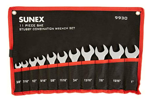 Sunex Tools 9930 Sae Juego De Llaves Combinadas, 3/8