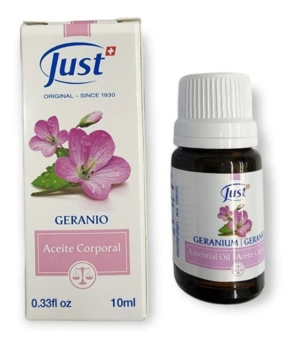 Aceite De Geranio : Estabilidad Hormonal 10ml Swiss Just