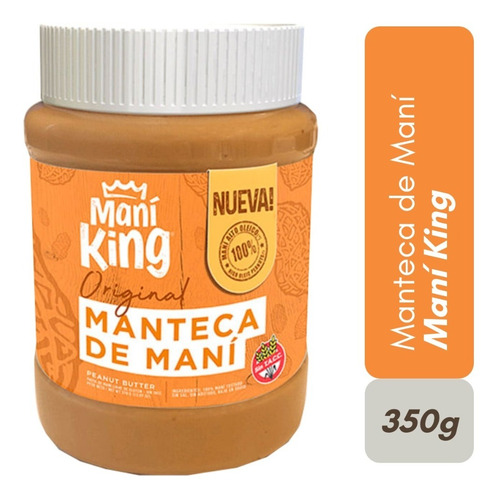 Manteca De Mani Original Mani King X 350g Sin Tacc