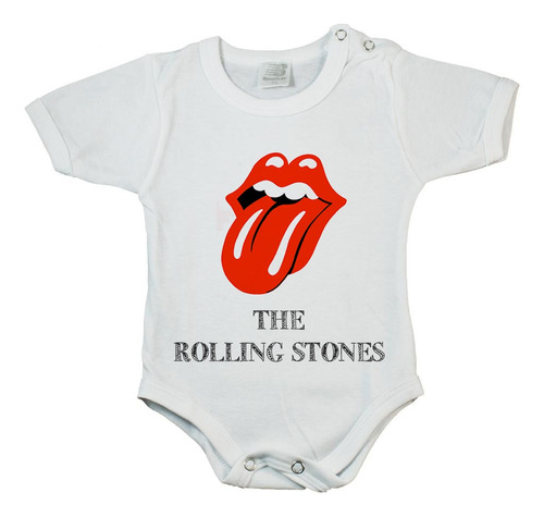 Body Bebé Manga Corta Rock Rolling Stones Beatles Ntvg Y + 