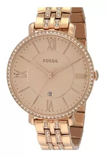 Fossil - Reloj Es3546 Jacqueline Rose-tone Para Mujer