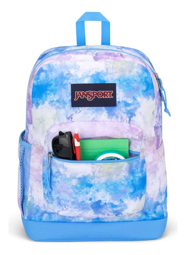 Mochila Jansport Cross Town Plus Urbana 26l Porta Notebook Color Batik Wash Diseño De La Tela Poliéster