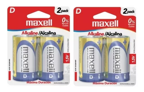 Maxell Pilas Alcalinas Tipo D / LR20-2PK / / Batería D / Paquetes