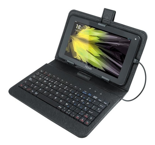 Funda Con Teclado Tablet Pc 7 Noga Usb Negro Con Ñ