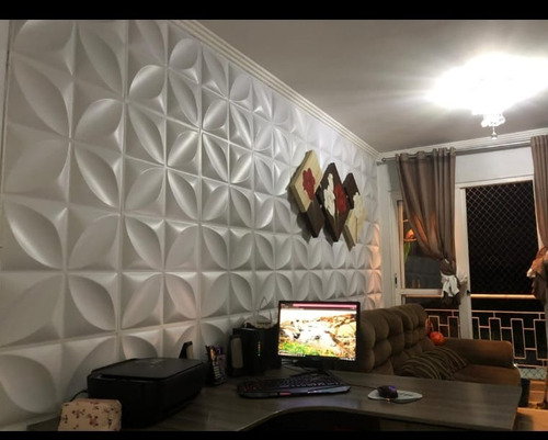 Placas 3d Kit Com 88 Revestimento Parede Pvc 22m² 50x50cm