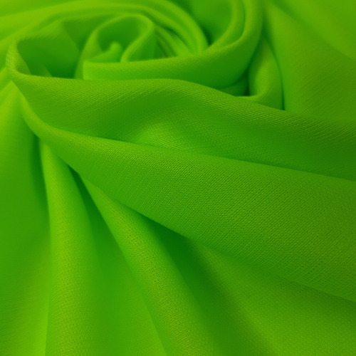 Tela Jersey X 10mt Set 100% Poliester 1,60 Ancho Importado Verde Claro Fluor Set Poliester