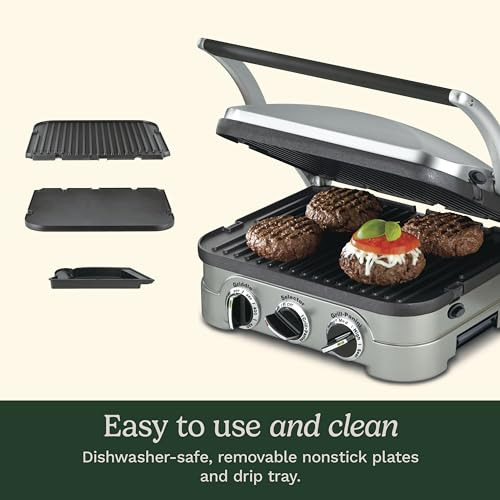 Cuisinart Gr-4np1 5-en-1 Griddler, 13.5 (l) X 11.5 (w) X 7