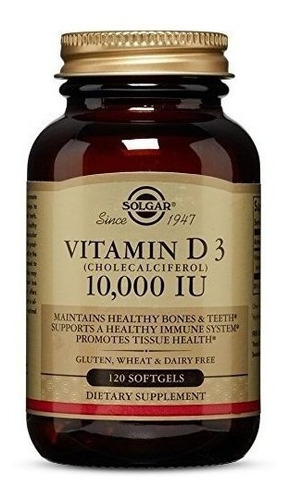 Solgar - Vitamin D3 (cholecalciferol) 10,000 Iu 120 Softgels