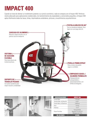 Airless titan 2024 impact 400