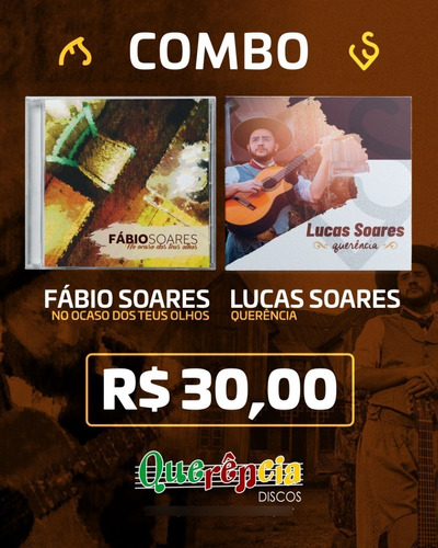 Cd - Fabio Soares + Lucas Soares -  02 Cds