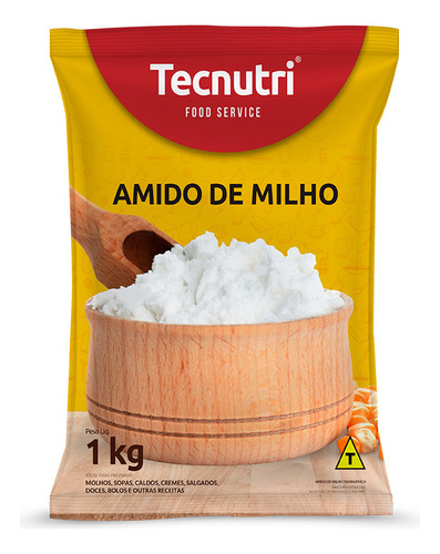 Amido De Milho Tecnutri 10 Pacotes De 1kg