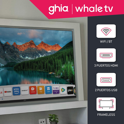 Smart Tv Ghia 43 Whale Tv Led Con Fullhd Wifi Usb Hdmi 60hz