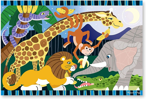 Rompecabezas De Melissa Amp Doug Safari Social Jumbo Floor 2