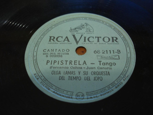 Pasta Olga Lamas Tiempo Del Jopo Rca Victor C75