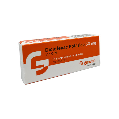 Diclofenac Potasico 50 Mg Genven X 10 Tab