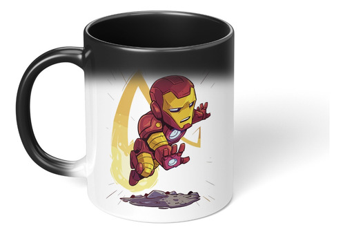 Taza Magica Cambia Color Iron Man Marvel