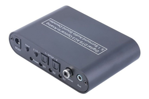 Conversor Audio Digital Toslink Coaxial A Analogico 5.1 220v