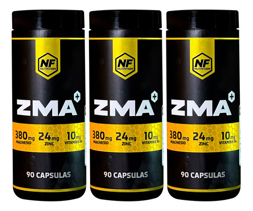 Nf Nutrition X3 Zma Pro Hormonal Suplemento Magnesio Zinc 6c