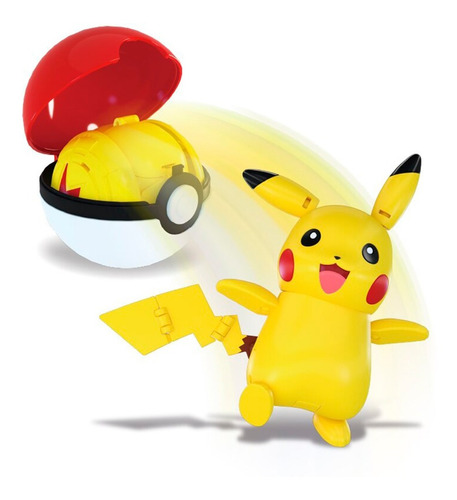 Figura Articulada Pokemon Pikachu Con Pokebola