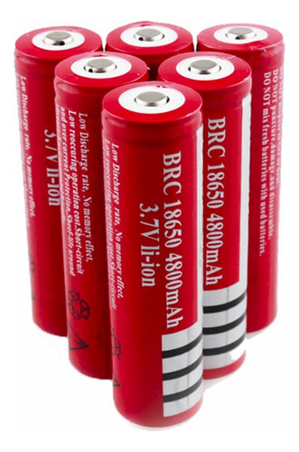 Pack 15 Baterías Recargables Modelo 18650 Linterna Led