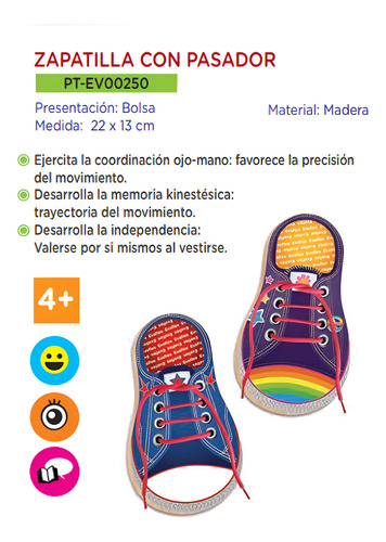 Zapato Para Aprender A Atarse Las Agujetas Didactico Madera
