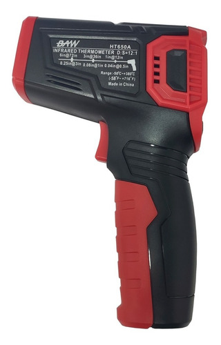 Imagen 5 de 8 de Termómetro Infrarrojo Digital Laser Distancia Baw Ht650a