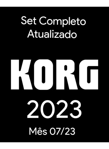 Set Completo Com Ritmos Atualizados 2023 Korg