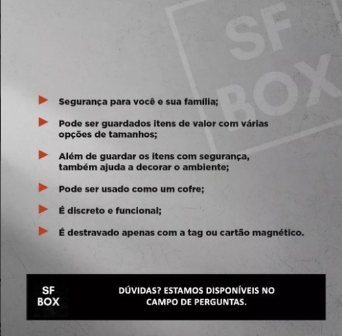 Gaveteiro Com Compartimento Secreto 4 Gavetas Preto Sfbox Preto