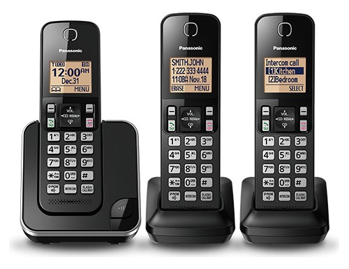 Telefono Panasonic Inalambrico 3 Auriculares Kx-tgc353