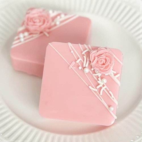 Moldes Cuadrados De Silicona Para Chocolate, 4 Piezas De 4 C