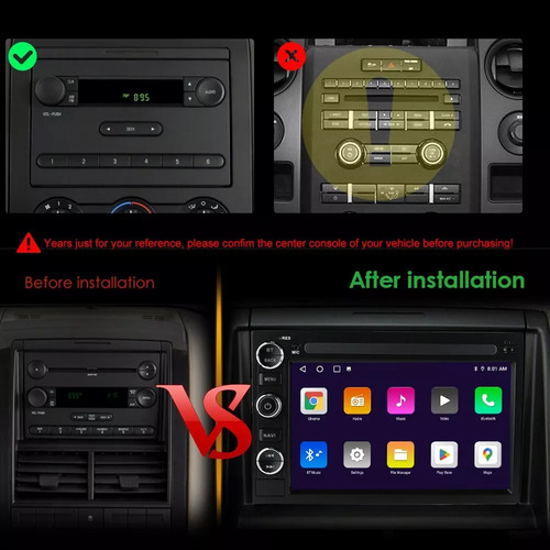 Estereo Ford Android Carplay Lobo Explorer Expedition F150