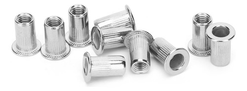 Fastener Rivet Nut 50pcs Stainless Steel Ribbing M5 Hardware