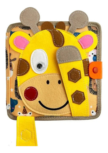 Libro De Fieltro Sensorial Montessori, Edición Con Forma De