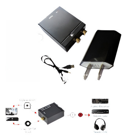 Dac Digital Óptica Coaxial A Rca Analógica Audio Convertidor