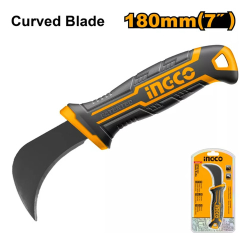 Cuchillo Ingco Hoja Curva P/linoleo 180 Mm # Hpk81801