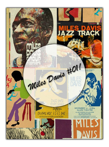 Miles Davis! Lámina Decoupage Autoadhesiva 30 X 42 Cm