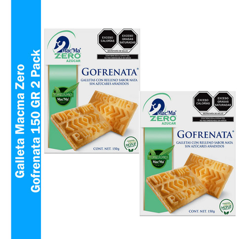 Galleta Mac'ma Sin Azucar Zero 2 Pack Vegano