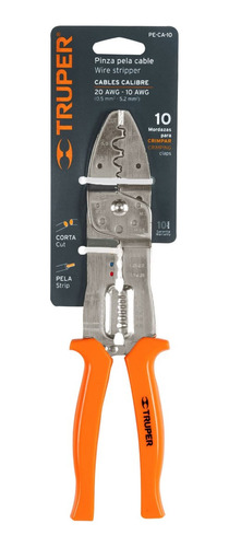 Pinza Pelacable Corte Trenzado Crimpadora 20 A 10 Awg