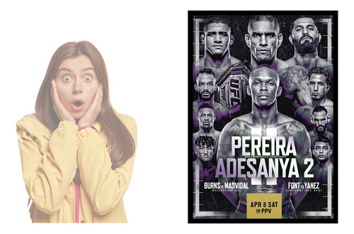 Poster De Ufc 287 Adesanya Vs Pereira 2