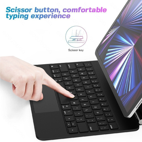 Imagen 6 de 10 de Teclado Gokoco Magic Para iPad 10.9 iPad Pro 11