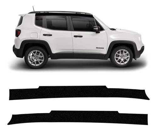 Adesivos Coluna Superior Jeep Renegade Preto Personalizado