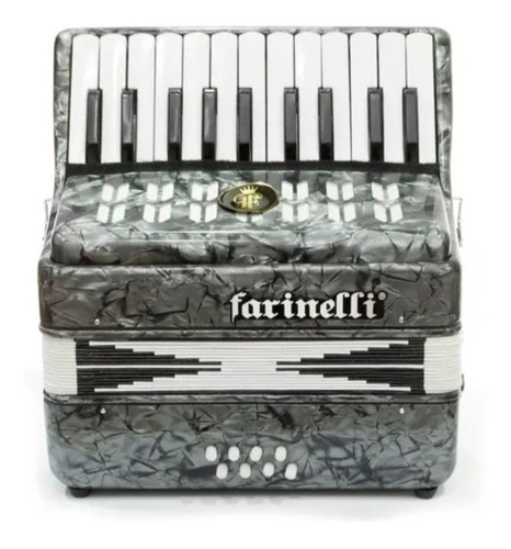 Farinelli 22k8bsg Acordeon Teclas Junior Gris 22/8  Bajos