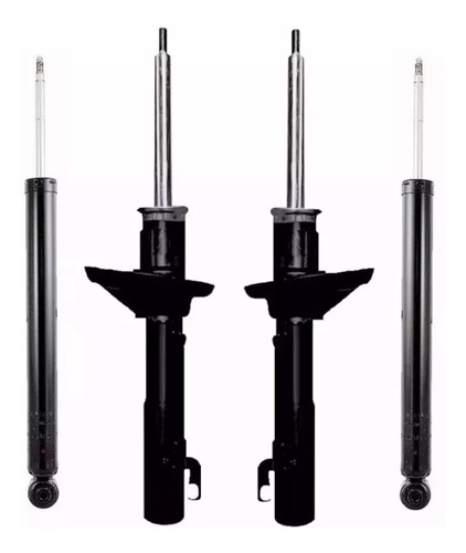 Kit 4 Amortiguadores Con Cazoletas Topes Fuelles Bora -18 Pz