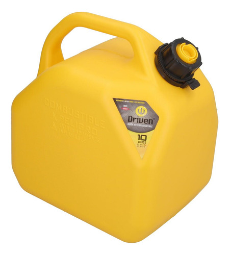 Bidon De Combustible Profesional Amarillo De 10 Litros