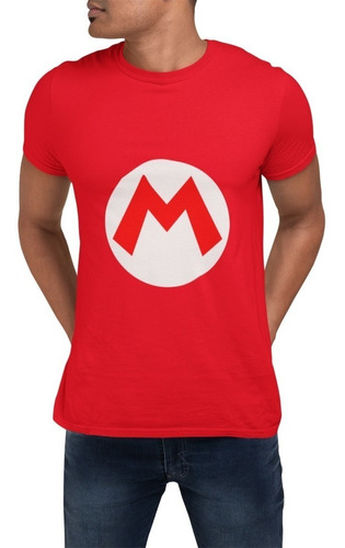 Polera Unisex Mario Bros Videojuego Estampada Algodon