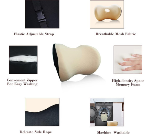 Almohada Cabecera Para Asientos De Auto Funda Transpirable