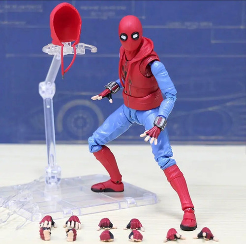 Figura Spiderman 15 Cm S.h Figuarts Con Base  Articulado 