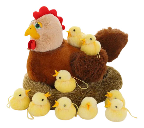 Peluche De Gallina De Pascua Con Sonido Para La Familia