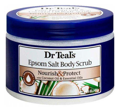 Sal Exfoliante Dr Teals 05654 Coconut Oil  9x7x9cm