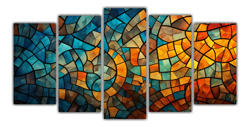 100x50cm Cuadro Decorativo Abstracto Reinterpretación Islá